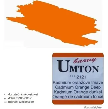 Speciální výtvarná barva Akvarelová barva 2,6ml - Kadmium oranžové tmavé/ 2