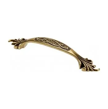 Nábytkové kování GTV Úchytka slitinová ADRIN C=96 mm, antická mosaz (AE)