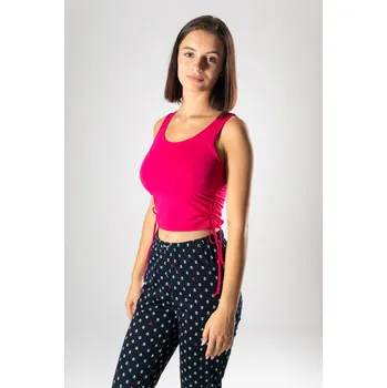 FAVAB Cyklamenový crop top NORIKA 423 Velikost výrobku: L