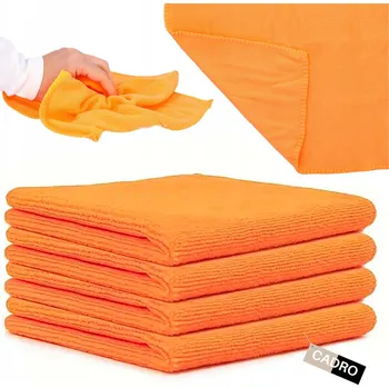 Utěrka Utěrka (mikrofáze) Cadro v balení po 4 ks, oranžová