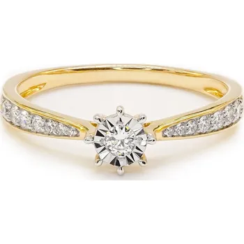 Prsten Prsten ze žlutého zlata s diamanty JR20294Y17