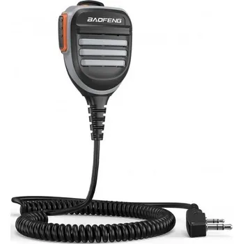 Vysílačka Externí mikrofon / reproduktor pro radiostanice Baofeng - šedý, kenwood 2-pin, BAOFENG