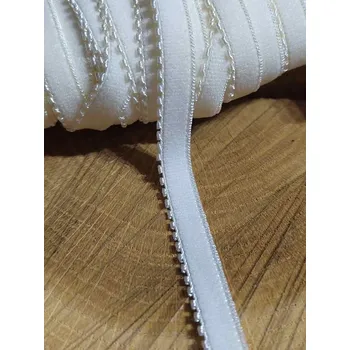 Textilní guma Pruženka ramínková šíře 8 mm barva krémová