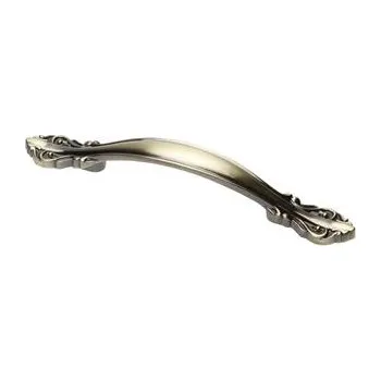 Nábytkové kování GTV Úchytka slitinová WERONA C=96 mm, antická mosaz kartáčovaná (BAB)