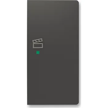 Kryt 2násobný pravý, symbol "scény" ABB Zoni 6220T-A02203 237 matná černá