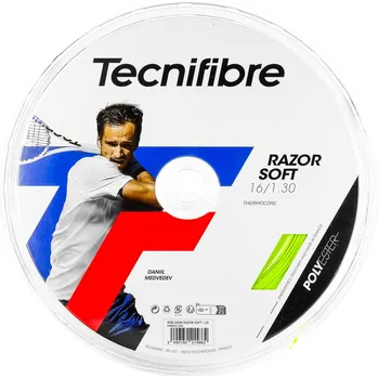 Struna na výplet tenisové rakety Tenisový výplet Tecnifibre Razor Code Soft Lime 200 m 1,30 mm