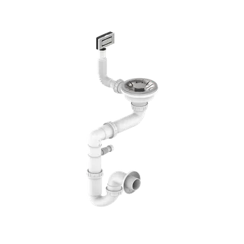 Granitový dřez Gamma Gamma, 1-komorový sifon pro nerezové dřezy, ocelová, GMA-1M11LUX-IX