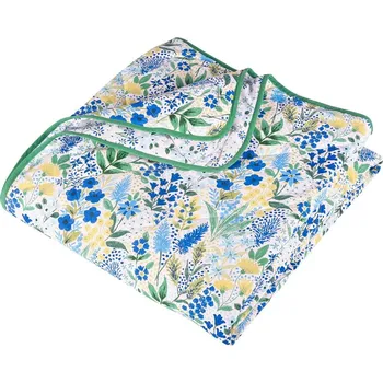 Přehoz na lůžko Zeleno-modrý prošívaný přehoz 220x230 cm Tilly Floral – Catherine Lansfield ID_1747598