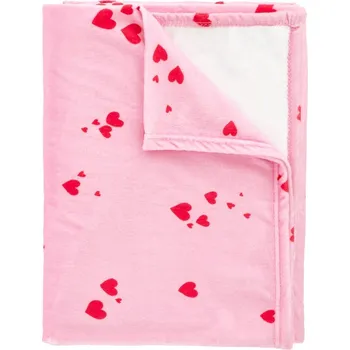 deka Růžová fleecová deka 200x240 cm Heart – Catherine Lansfield ID_1747458