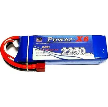 Li-pol baterie 2250 mAh 3S 60C (120C) Power X6