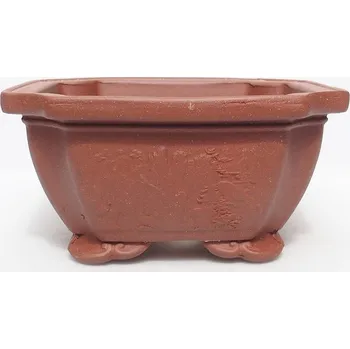 Květináč Bonsai miska 14 x 14 x 7 cm cihlová 96294