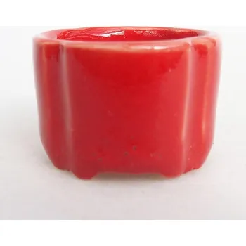 Květináč Mini bonsai miska 3,5 x 3,5 x 2 cm červená 151599