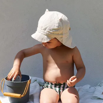 Klobouk Letní klobouk LIEWOOD Gorm Linen Sandy - 9 - 12 měsíců