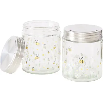 Keramický dřez Boltze Sklenice s víčkem na potraviny HONEY, 625 ml, sada 2 ks