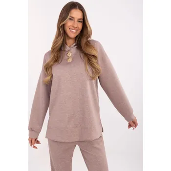 Dámská mikina Stylová béžová mikina s kapucí DHJ-