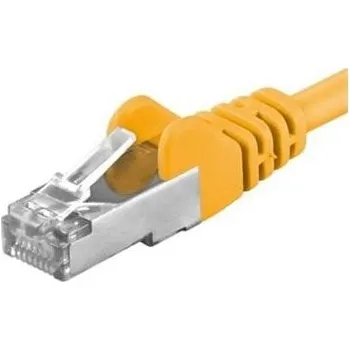 Kabel PremiumCord Patch kabel CAT6a S-FTP, RJ45-RJ45, AWG 26/7 2m žlutá (sp6asftp020Y)