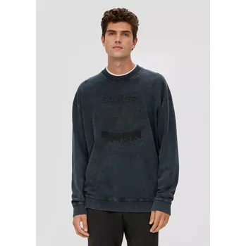 Pánská mikina Pánská mikina s.Oliver tmavě šedá - 3XL