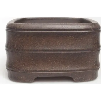 Květináč Bonsai miska 11,5 x 11,5 x 6,5 cm hnědookrová 96283