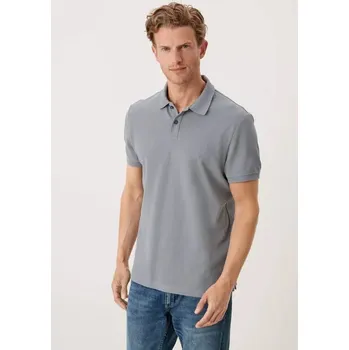 Pánské tričko Pánská polokošile s krátkým rukávem s.Oliver šedá - S