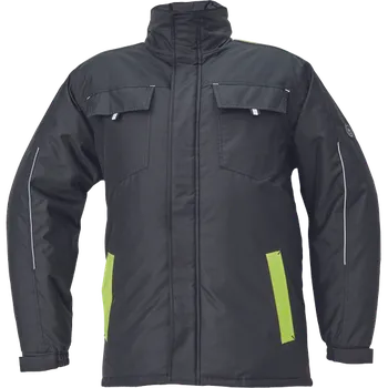 pracovní bunda Cerva MAX VIVO Pánská zimní bunda černo / žlutá 4XL 0331003764007