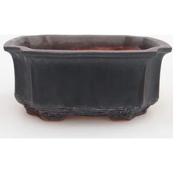 Květináč Keramická bonsai miska 12 x 9 x 5,5 cm kovová 153078