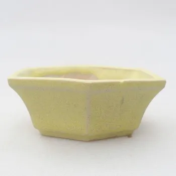 Květináč Mini bonsai miska 6 x 5,5 x 2 cm žlutá 151602