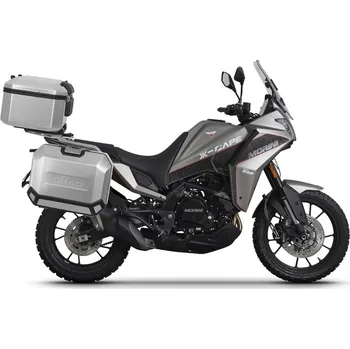 Zavazadlo na motocykl Kompletní sada hliníkových kufrů shad terra, 48l topcase 47l/47l boční kufry, včetně montážní sady a plotny shad moto morini x-cape 649
