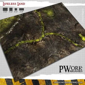 Příslušenství k deskovým hrám Podložka Lifeless Land - Wargames Terrain Mat 122x122 cm (Pwork)