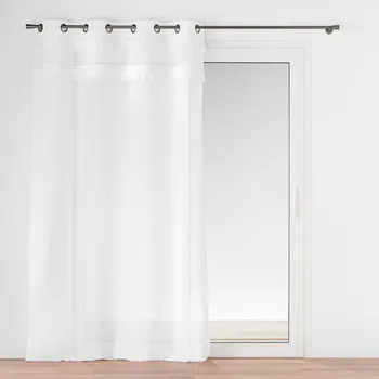 Sprchový závěs Douceur d'intérieur Okenní záclona s třásněmi, 140 x 240 cm, FRANGINA