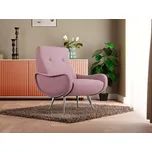 Křeslo Cali, růžová (matt velvet 63)