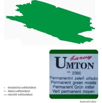 Speciální výtvarná barva Akvarelová barva 2,6ml - Permanentní zeleň střední/ 1