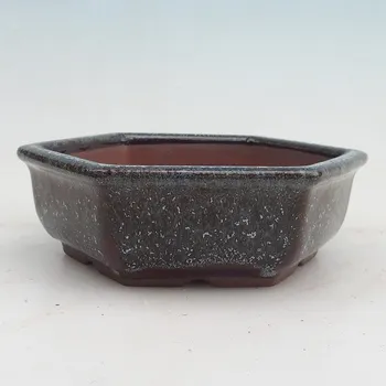 Květináč Bonsai miska 16 x 14 x 5 cm vínová 129352