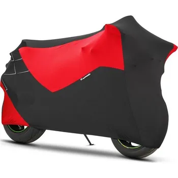 Plachta na motorové vozidlo KAWASAKI PŘÍSLUŠENSTVÍ Vnitřní strečová plachta Kawasaki HQ - Červená