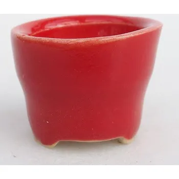 Květináč Mini bonsai miska 3 x 3 x 2,5 cm červená 151571