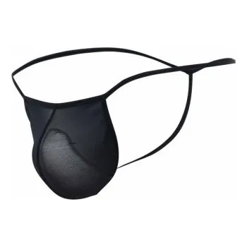 Pánské erotické prádlo MOB Sheer T-Back Thong Black L–XL