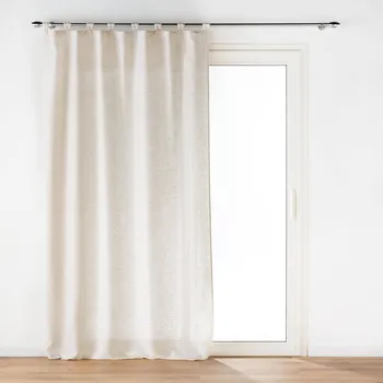 Sprchový závěs Douceur d'intérieur Závěs s lněným efektem, PAULINE, 140 x 240 cm, béžový