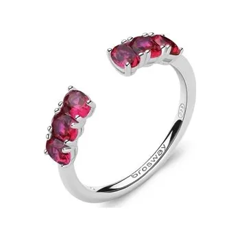 Prsten Stříbrný prsten s rubíny Brosway Fancy Passion Ruby FPR11 + dárek zdarma