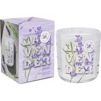 Svíčka Svíčka vonná ve skle 150g, Lavender pure