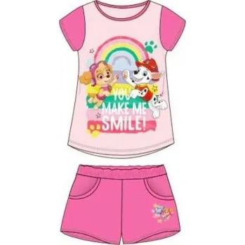 SpinMaster - Dívčí bavlněný letní set Tlapková Patrola - Paw Patrol - tričko + šortky 116