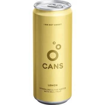 Voda Cans Jemně perlivá voda s příchutí citronu a limetky