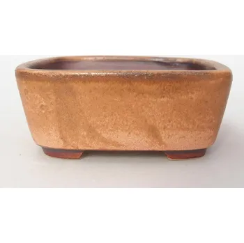 Květináč Keramická bonsai miska 10 x 8,5 x 4 cm řůžová 138182