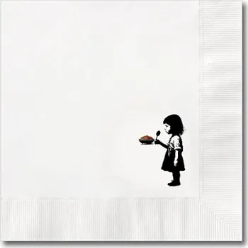 Jednorázové nádobí Papírové ubrousky SATE 24x 24 cm - s vlastním logem Cenové rozmezí: 3000 - 4999 ks s vlastním logem