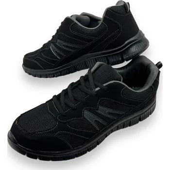 Pánské tenisky Minke Pánské černé nadměrné tenisky se šněrováním 02 Barva: Černá, Velikost: 44