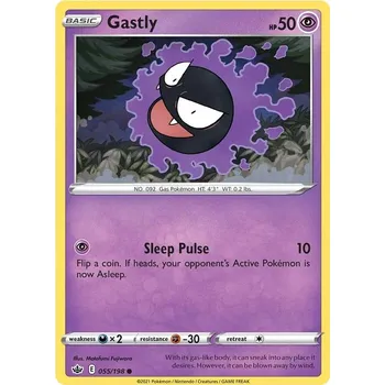 Sběratelská karetní hra Gastly 055/198 - Chilling Reign Typ karty: Non-Holo