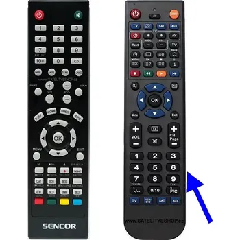 Dálkový ovladač Sencor SLE22F04T náhradní dálkový ovladač