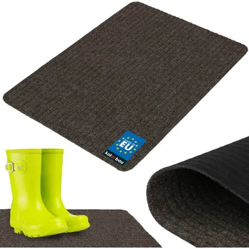 Rohožka Rohožka na boty savá protiskluzová kobereček rohož hnědá 70x50 cm - hnědá \ 70x50 cm