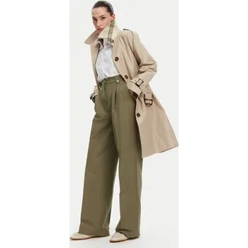 Dámské kalhoty Barbour Kalhoty z materiálu Ava LTR0386GN74 Zelená Wide Leg 14