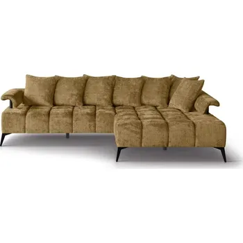 Sedací souprava Sedací souprava Vanessa new L, pravá, zlatá (cremona 48)