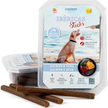 Pamlsek pro psa Ibéricas Dog tyčinky losos a tuňák 350 g (cca 30 ks)