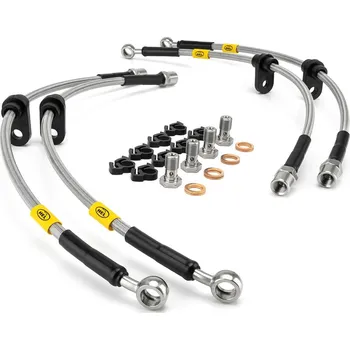 Brzdová hadice Teflonové Opletené brzdové hadice HEL Performance pro Renault 21, 88- 92 2,0 Turbo